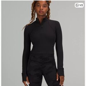 Lululemon It's Rulu Cropped 1/2 Zip